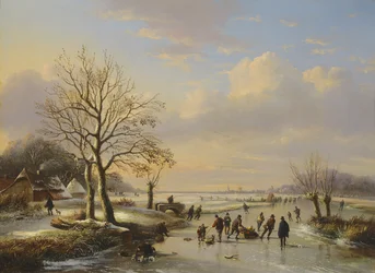 Os patinadores de gelo, 1850