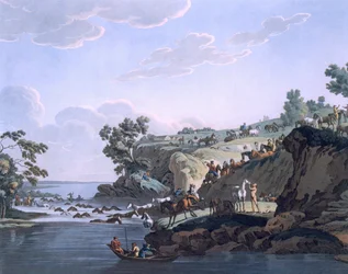 Cavalos atravessando um rio, 1812-13