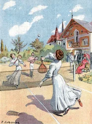 Ténis, c1910 (ilustração)