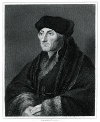 Desiderius Erasmus, humanista renascentista, 1833
