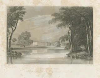 Rolleston Hall: gravação de linha, nd [c 1840]