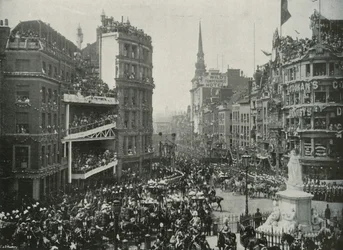 Sua Majestade Chegada ao Cemitério de St. Pauls, Londres, 1897