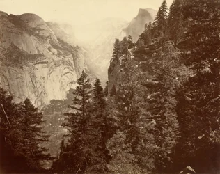 Tenaya Canyon de Union Point, Vale do Yosemite, 1872.