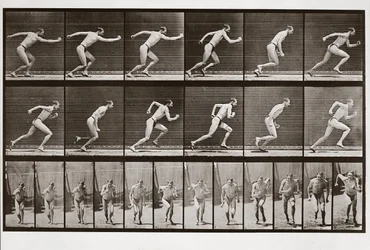 Homem a correr, prancha 59 de Animal Locomotion, 1887