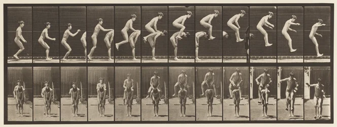 Placa 168. Salto; Sobre as costas do menino (Leap Frog)
