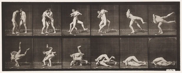 Placa 347.Wrestling, greco-romana, 1885