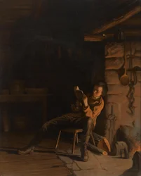 A Infância de Lincoln. (Uma Noite na Cabana de Troncos.)