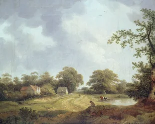 Paisagem Suffolk (óleo sobre tela)