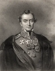 Henry Hardinge, gravado por F. Holl, de «The National Portrait Gallery, Volume III», publicado cerca de 1820