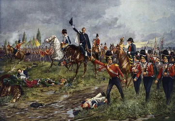 A linha inteira avançará, a batalha de Waterloo