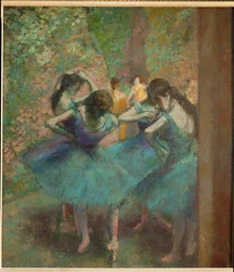 Bailarinas azuis (óleo sobre tela)
