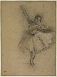 Dancer Turning, c.1876 (carvão e giz sobre papel)