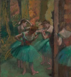 Dançarinos, rosa e verde, ca. 1890