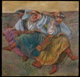 Bailarinas com trajes ucranianos
