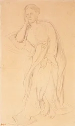 Eugenie Fiocre, estudo para Mlle Fiocre no balé The Source, c.1867