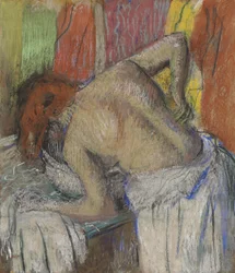 Mulher esfregando as costas, c. 1895.