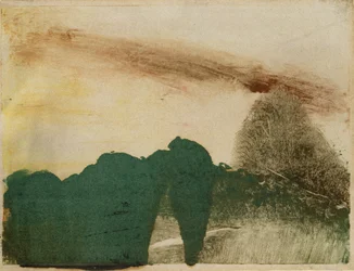 Floresta nas Montanhas, c.1890 (monotipo no papel)