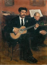 Lorenzo Pagans, tenor espanhol (pintura sobre tela)