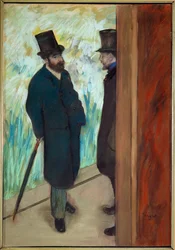 Ludovic Halevy e Albert Boulanger-Cavé nas alas da ópera
