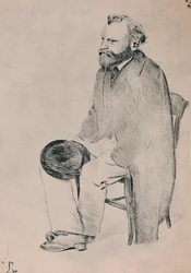 Retrato de Manet Seated, c.1865, 1946.