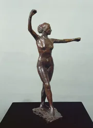 Preparação para a dança, pé direito na frente (bronze)