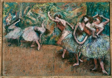Cena de um bailado (pastel sobre cartão)