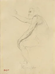 Velho sentado, c.1862