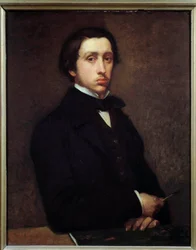 Auto-Retrato ou Degas em Retrato Pintura de Edgar Degas (1834-1917) 1855 Sol. 0,81x0,64 m Paris, musee d