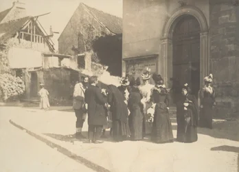 Cena de rua, La Queue-en-Brie, Vale do Marne, ca. 1896.
