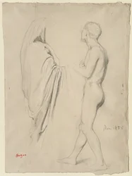 Estudo para "Dante e Virgílio", c.1856-57