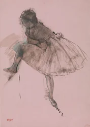 Estudo de um bailarino reto, Two Studies of Dancers verso, ca. 1873
