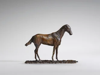 Estudo de um Mustang, cera original da década de 1860, fundida em 1921.