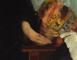 A Família Bellelli, detalhe das mãos, 1858-67 óleo sobre tela detalhe de 16122