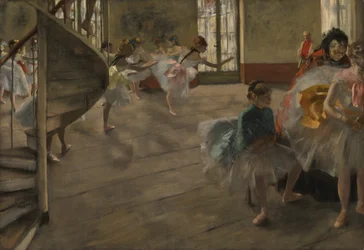 O Ensaio, c.1877 (óleo sobre tela)