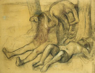 Três banhistas debaixo de uma árvore; Três banhistas debaixo de uma árvore, c.1894