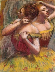 Duas dançarinas (pastel no papel)