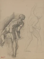 Dois homens nus, 1856-57