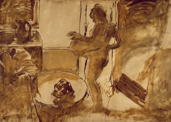 Mulher se secando, c.1884-86