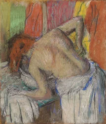 Mulher lavando as costas; Epongeant le dos, Femme s, c.1895