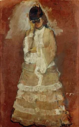 Mulher com óculos de campo