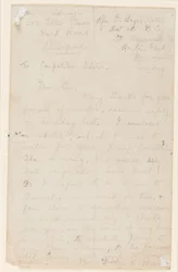 Carta para um editor de competição de jornal, 1914-18
