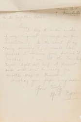 Carta para um editor de competição de jornais, 1917