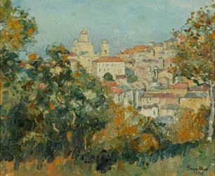 Quinta italiana no cimo da colina