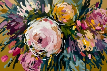 Flores abstratas vibrantes