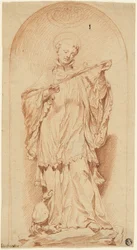 São Francisco segurando um crucifixo
