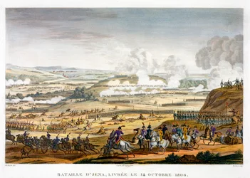 A Batalha de Jena, Alemanha, 14 de outubro de 1806