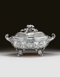 Terrina Louis XV, capa e forro