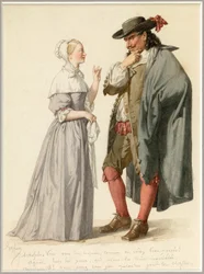Retrato de Agnes e Arnolphe, c.1870 (aguarela)