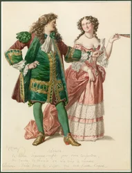 Retrato de Alceste e Celimene, c.1870 (aguarela)