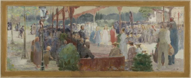 Esboço para o salão da aldeia de Maisons-Alfort: Hommage au mérite, entre 1893 e 1895 (óleo sobre tela)